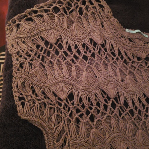 Maurice Oliver green net top - Picture 2 of 4